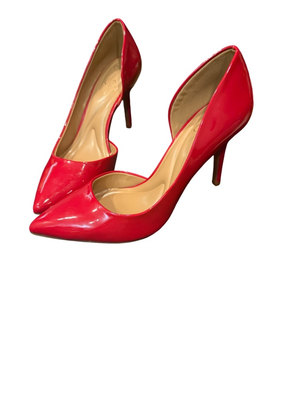 Jessica Simpson Red Patent Pointed-Toe Stiletto Pumps